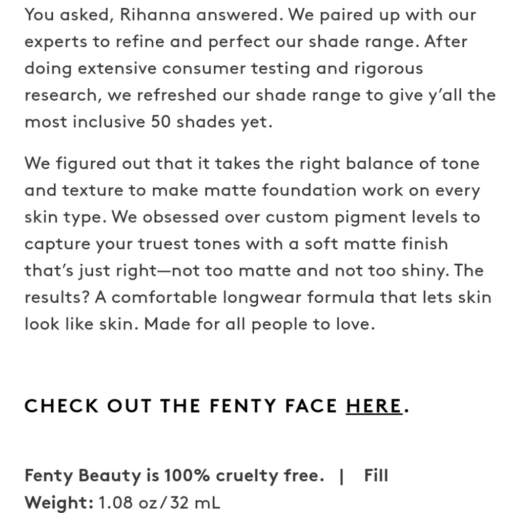 🆕 Fenty Beauty Pro Filt'r Soft Matte Longwear Foundation 105